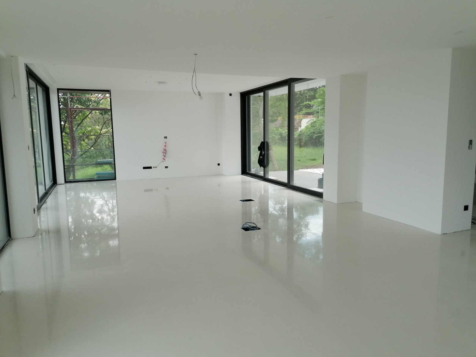 ultratop dekorbeton padló antracit