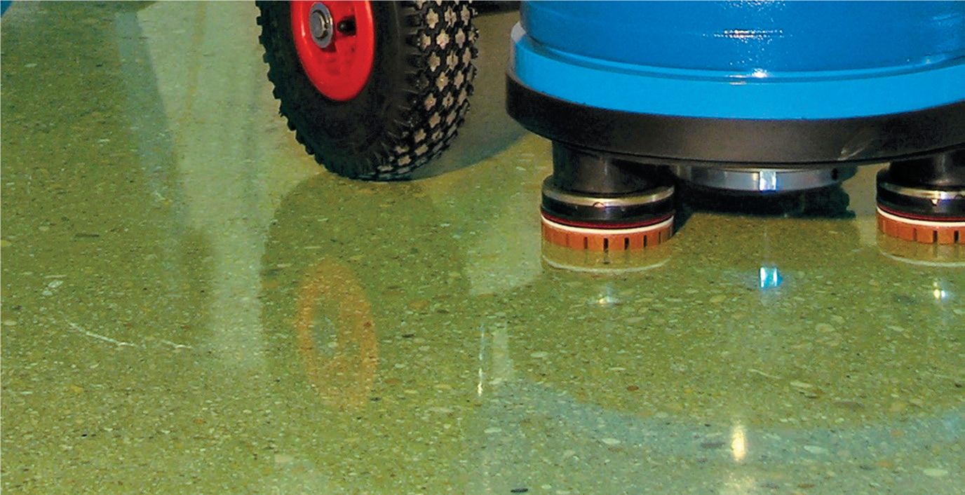 superconcrete betoncsiszolás terrazzo eredmény